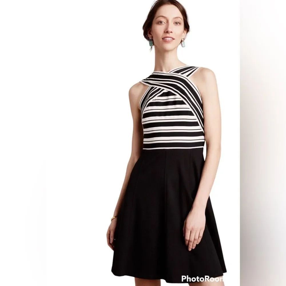 Anthropologie Maeve Criss Cross Dress Size 4